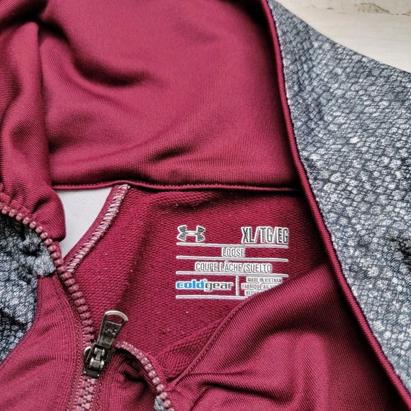 Under Armour Women's Mississippi State 1/4 Zip Pullover ColdGear Size XL - Picture 4 of 8